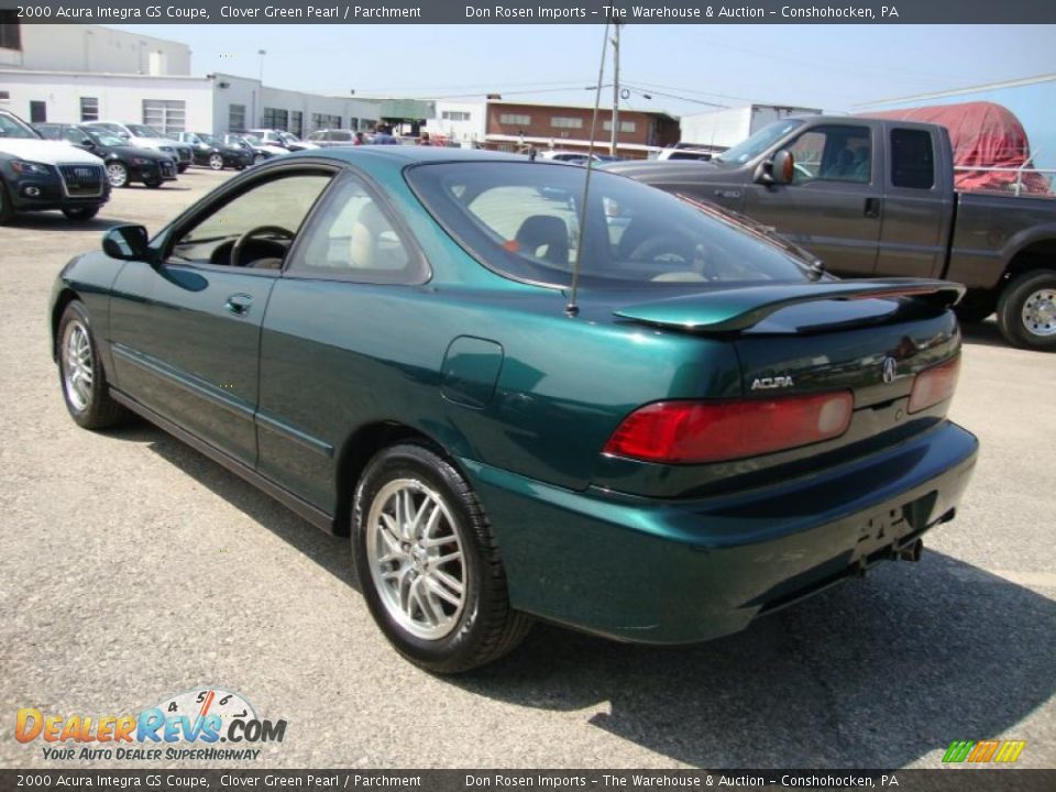 2000 Acura Integra GS Coupe Clover Green Pearl / Parchment Photo #10