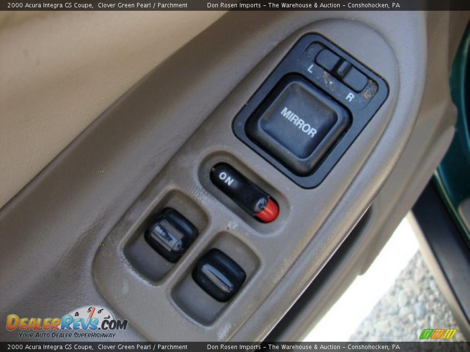 2000 Acura Integra GS Coupe Clover Green Pearl / Parchment Photo #15