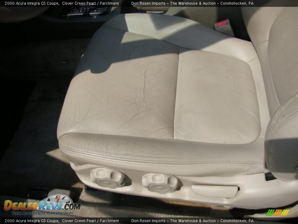 2000 Acura Integra GS Coupe Clover Green Pearl / Parchment Photo #16