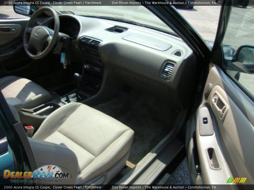 2000 Acura Integra GS Coupe Clover Green Pearl / Parchment Photo #18