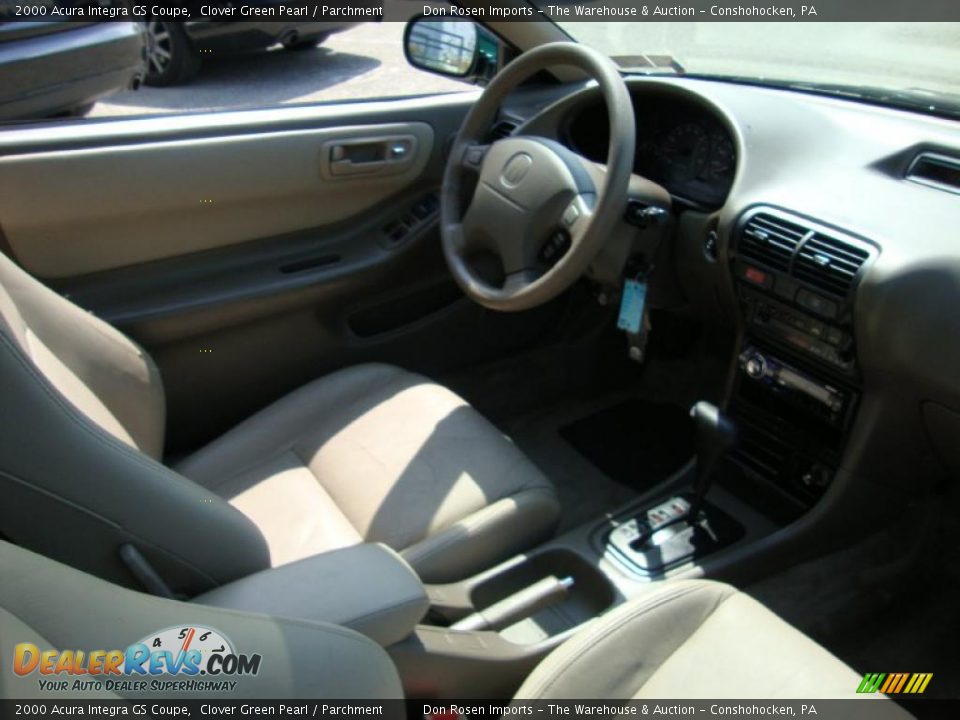 2000 Acura Integra GS Coupe Clover Green Pearl / Parchment Photo #19