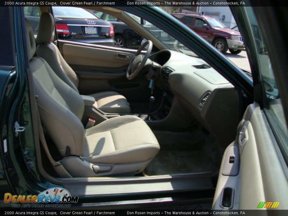 2000 Acura Integra GS Coupe Clover Green Pearl / Parchment Photo #20