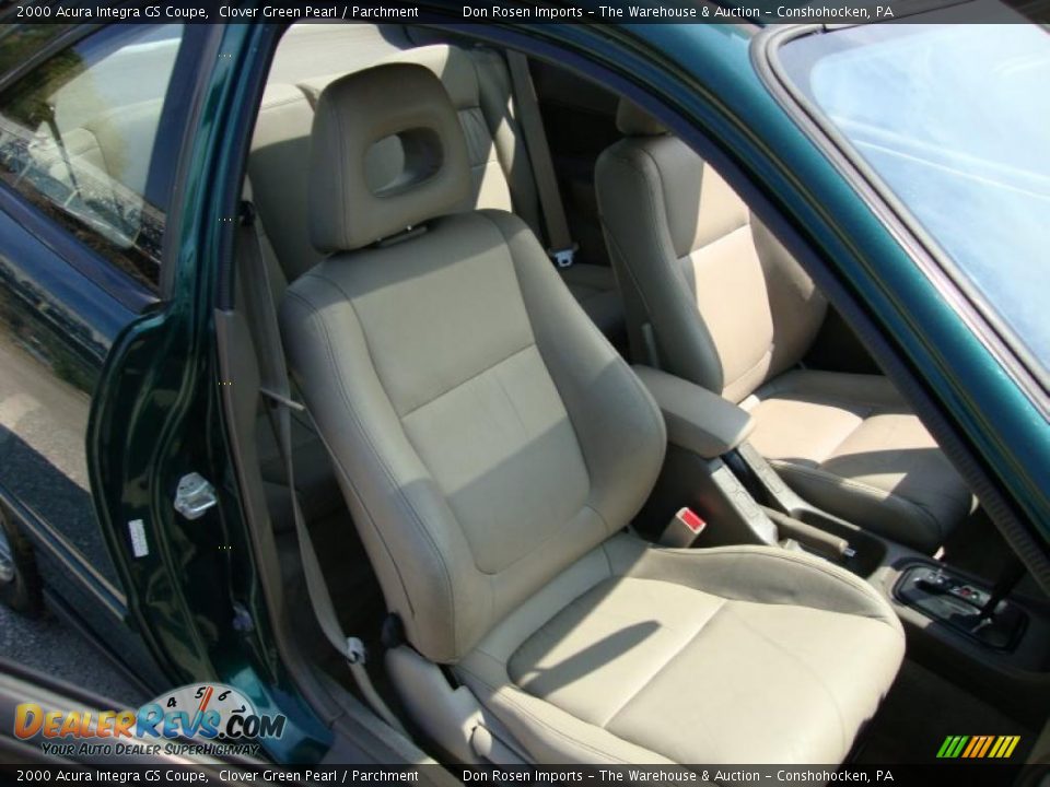 2000 Acura Integra GS Coupe Clover Green Pearl / Parchment Photo #21