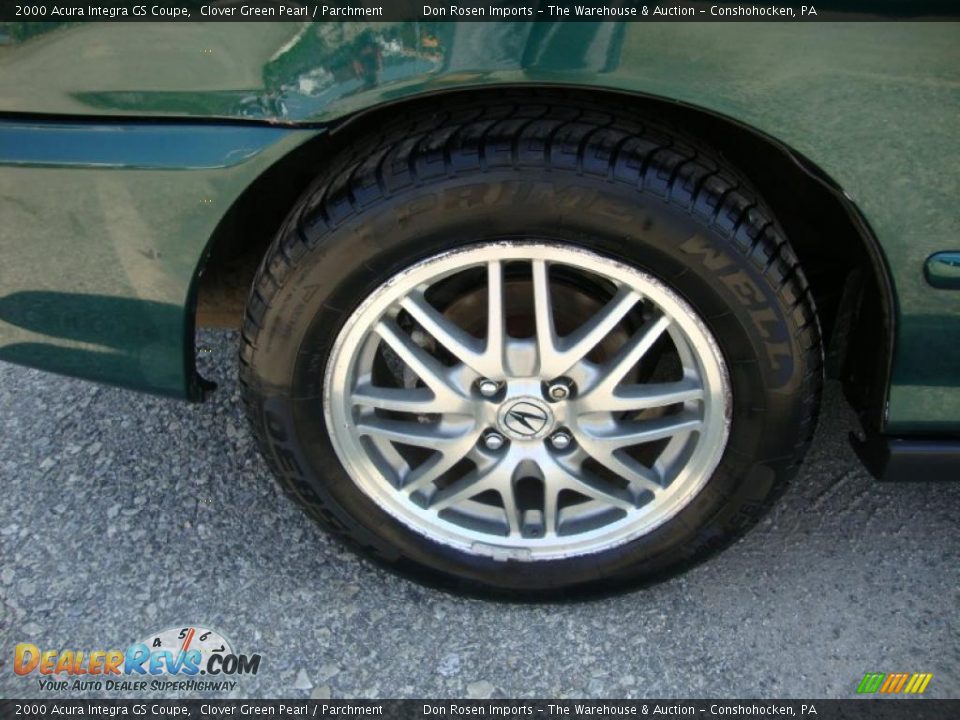 2000 Acura Integra GS Coupe Clover Green Pearl / Parchment Photo #25