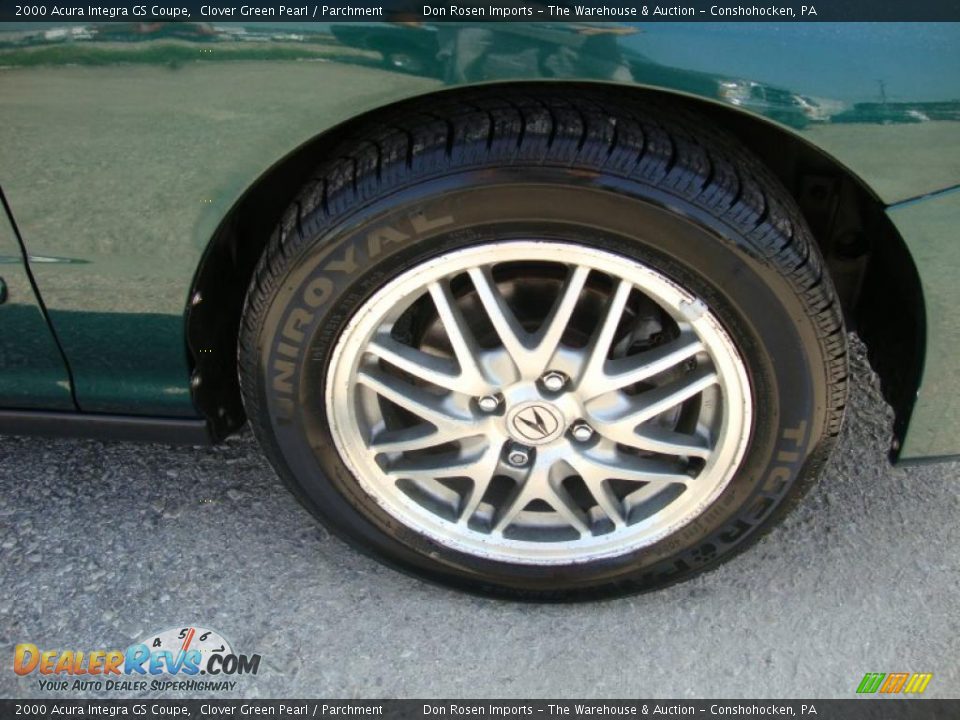 2000 Acura Integra GS Coupe Clover Green Pearl / Parchment Photo #26