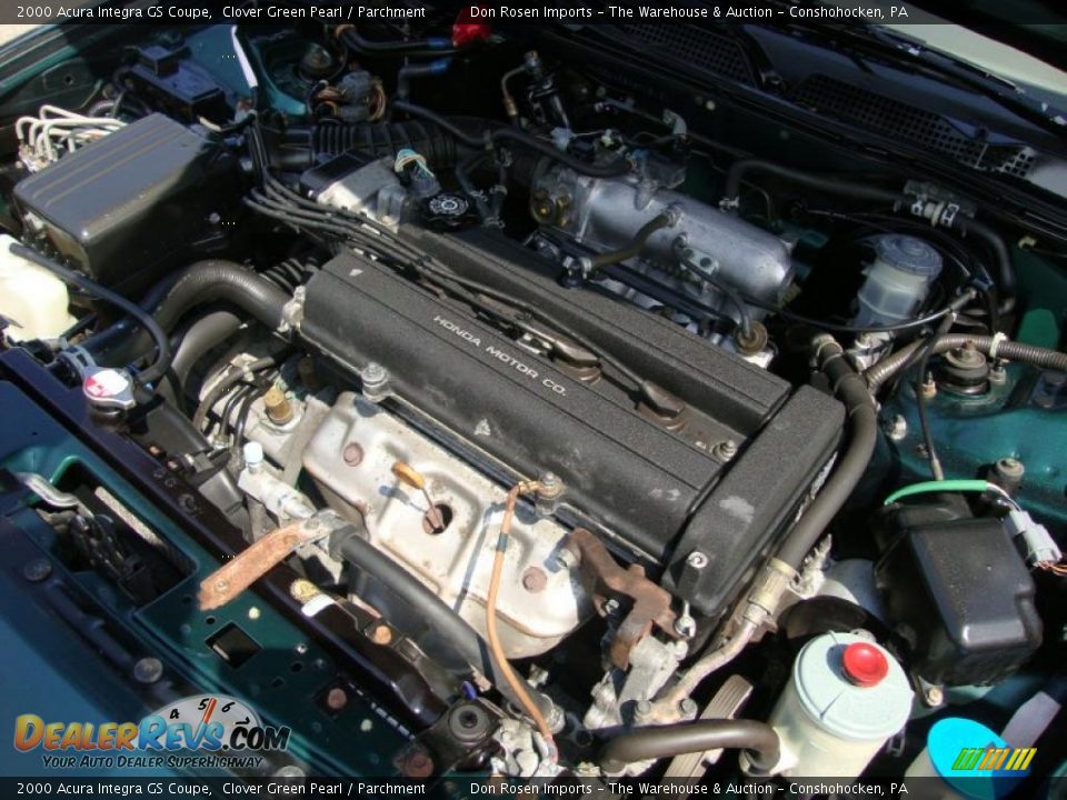 2000 Acura Integra GS Coupe Clover Green Pearl / Parchment Photo #28