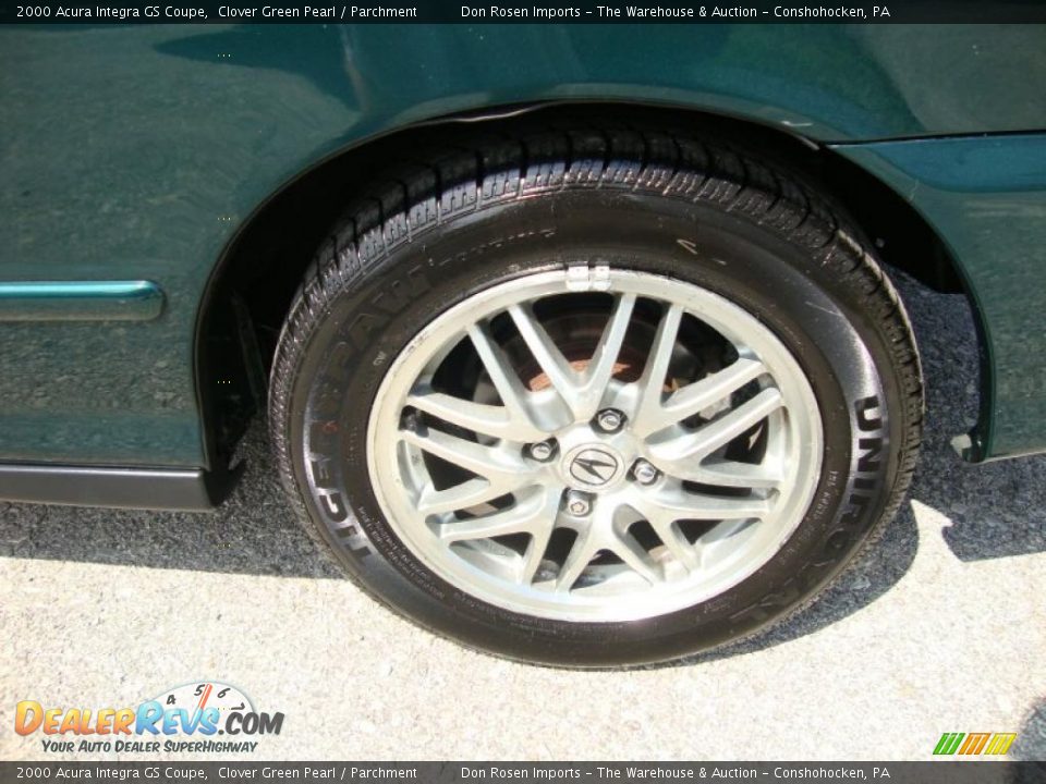 2000 Acura Integra GS Coupe Clover Green Pearl / Parchment Photo #34