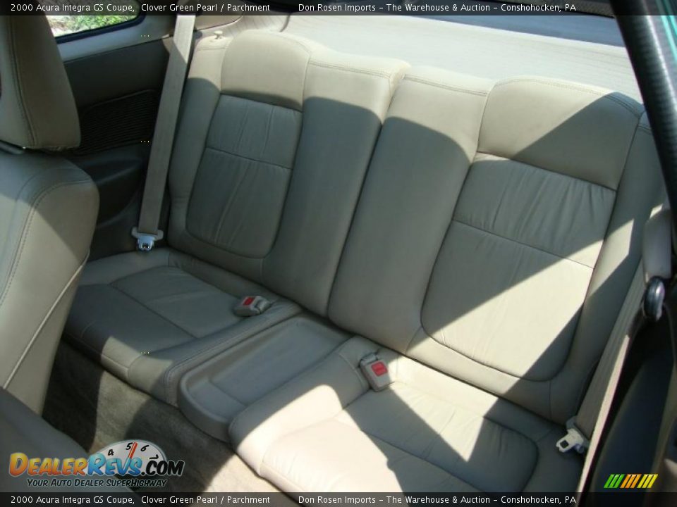 2000 Acura Integra GS Coupe Clover Green Pearl / Parchment Photo #36