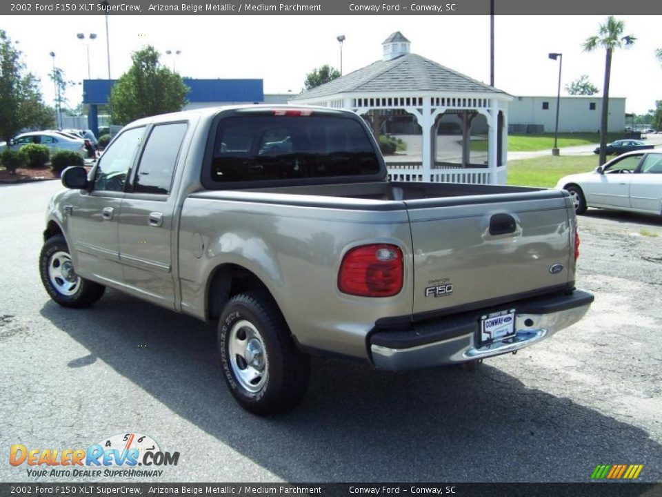 2002 Ford F150 XLT SuperCrew Arizona Beige Metallic / Medium Parchment Photo #7