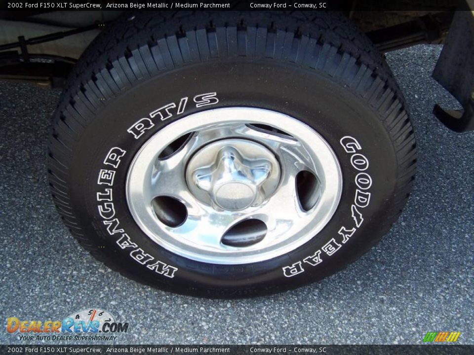 2002 Ford F150 XLT SuperCrew Arizona Beige Metallic / Medium Parchment Photo #9