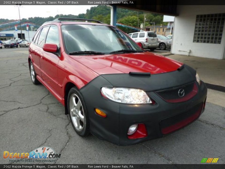 2002 Mazda Protege 5 Wagon Classic Red / Off Black Photo #3