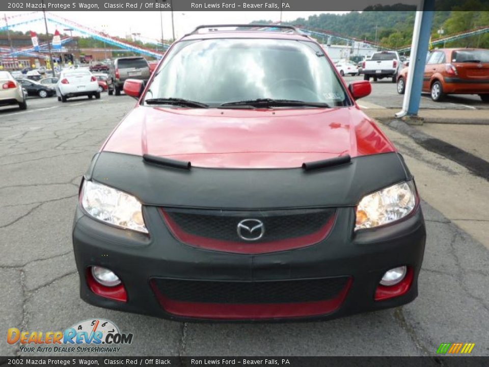2002 Mazda Protege 5 Wagon Classic Red / Off Black Photo #4