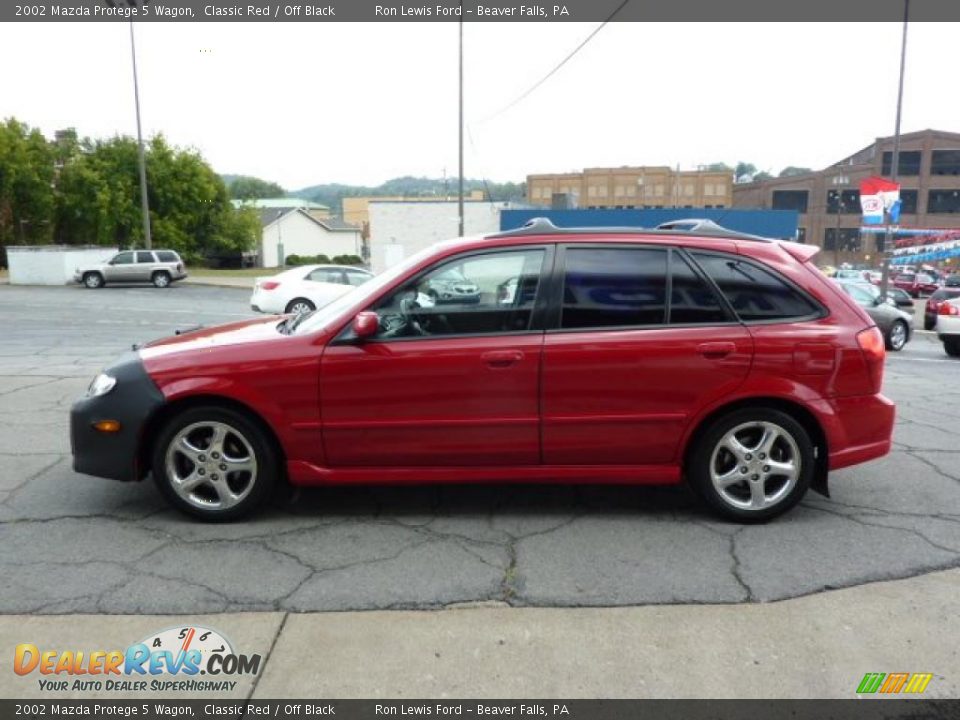 2002 Mazda Protege 5 Wagon Classic Red / Off Black Photo #6