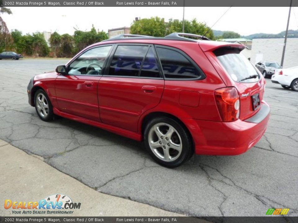 2002 Mazda Protege 5 Wagon Classic Red / Off Black Photo #7