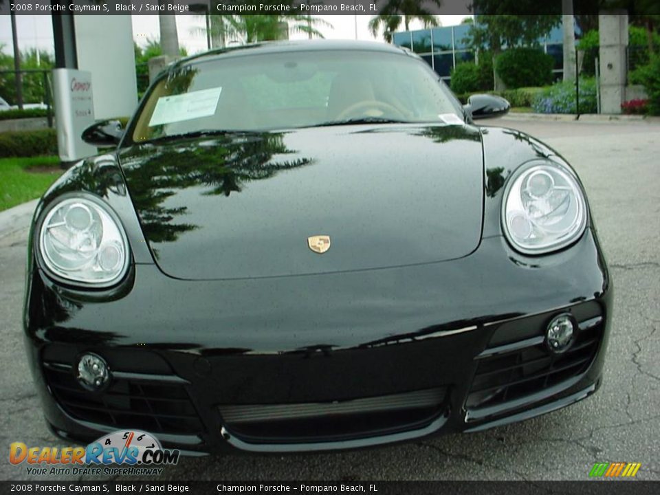 2008 Porsche Cayman S Black / Sand Beige Photo #8