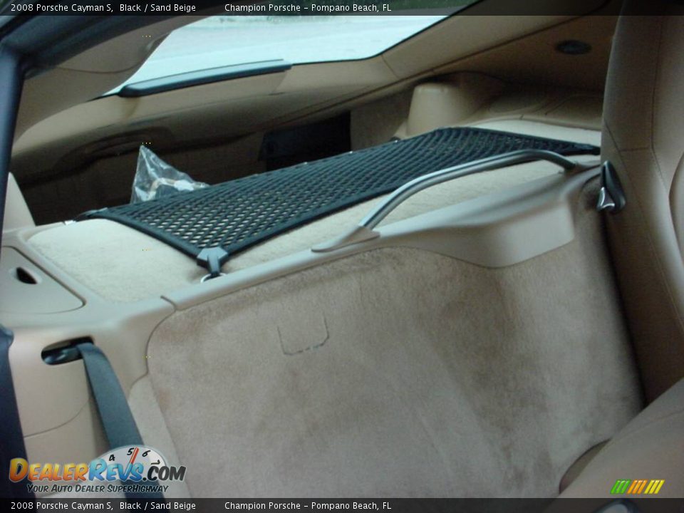 2008 Porsche Cayman S Black / Sand Beige Photo #13