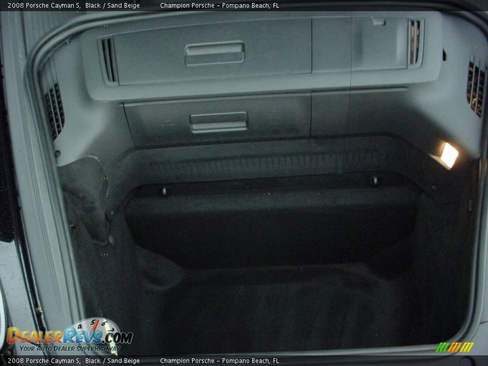 2008 Porsche Cayman S Black / Sand Beige Photo #15