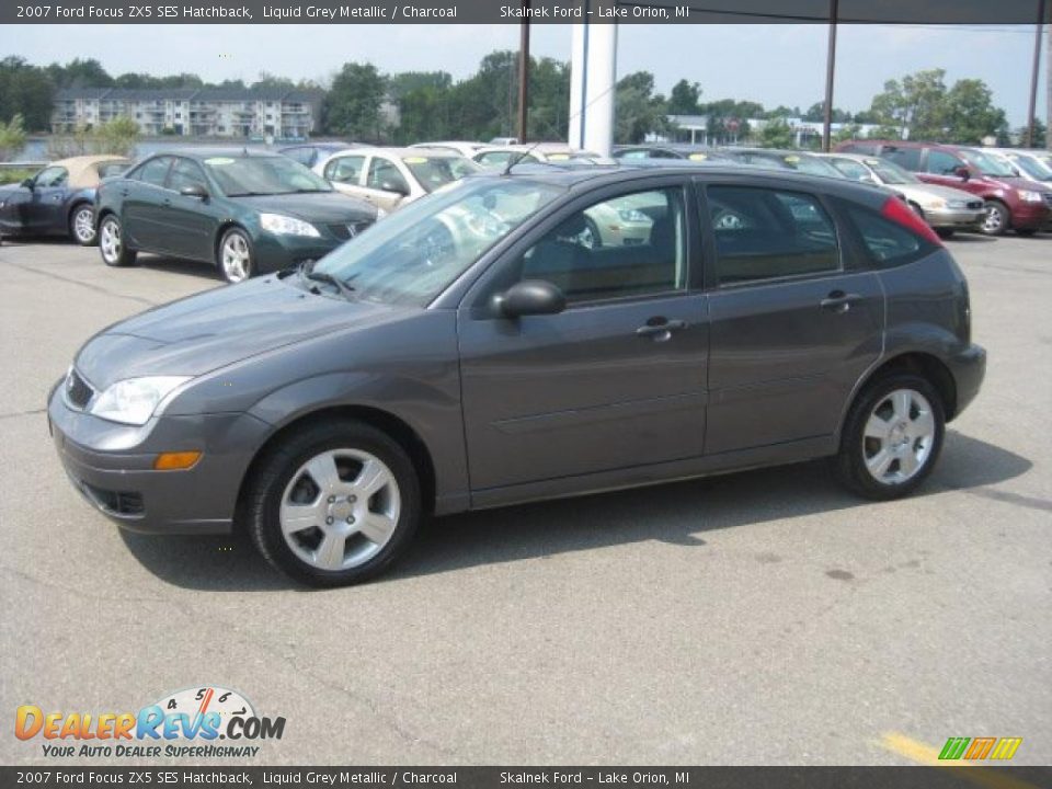 2007 Ford Focus ZX5 SES Hatchback Liquid Grey Metallic / Charcoal Photo #8