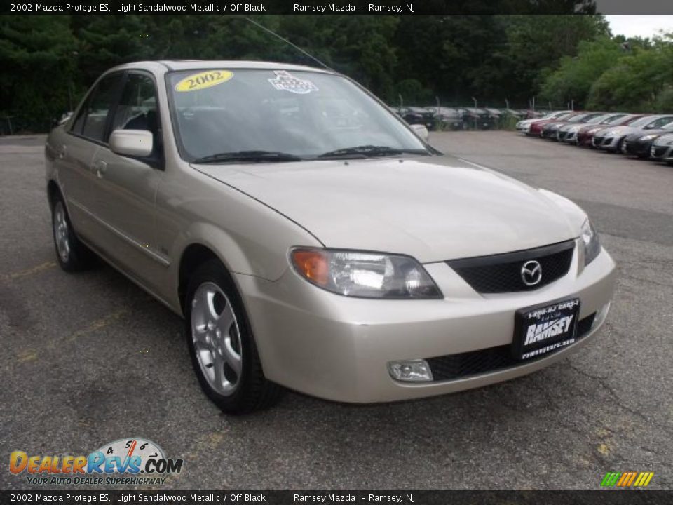 2002 Mazda Protege ES Light Sandalwood Metallic / Off Black Photo #2