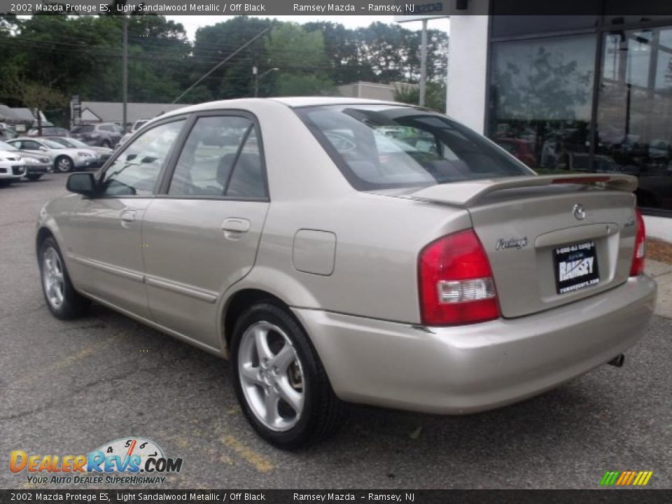 2002 Mazda Protege ES Light Sandalwood Metallic / Off Black Photo #4