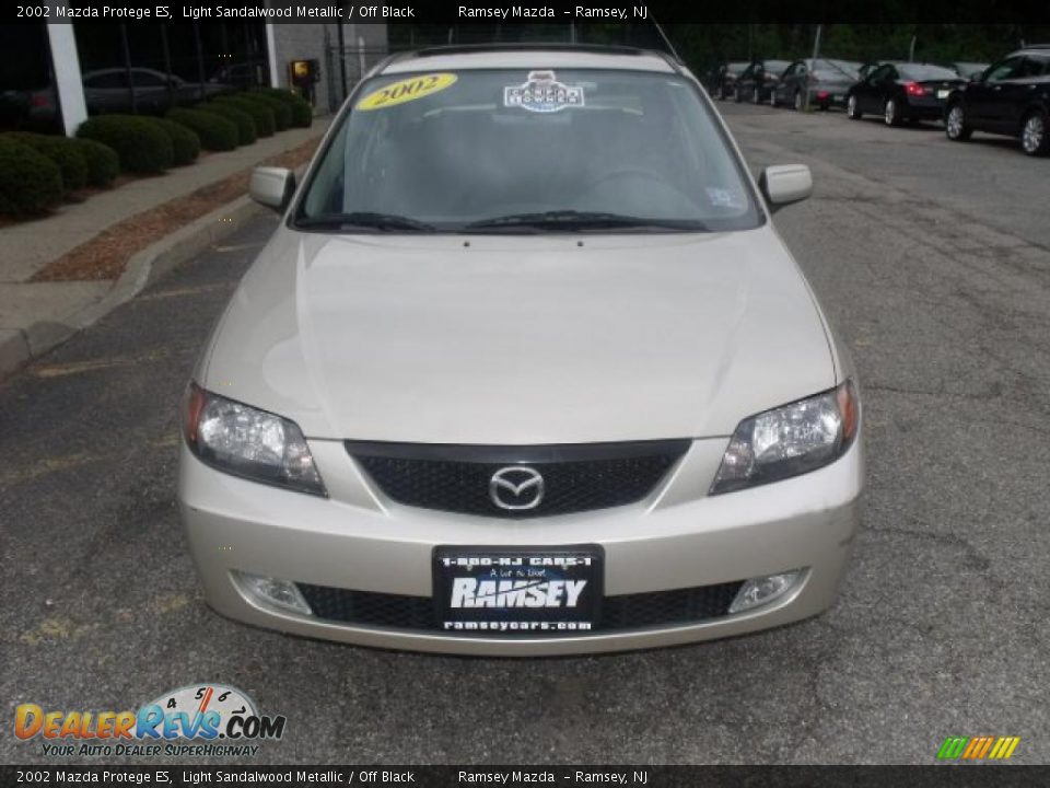 2002 Mazda Protege ES Light Sandalwood Metallic / Off Black Photo #5