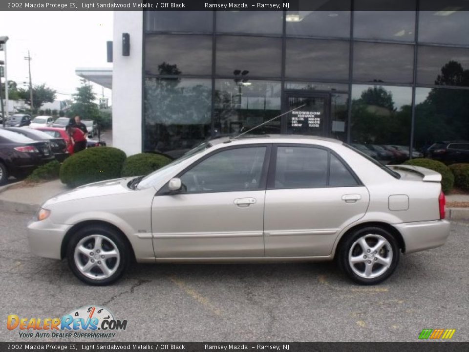 2002 Mazda Protege ES Light Sandalwood Metallic / Off Black Photo #8