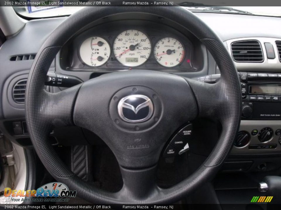 2002 Mazda Protege ES Light Sandalwood Metallic / Off Black Photo #21