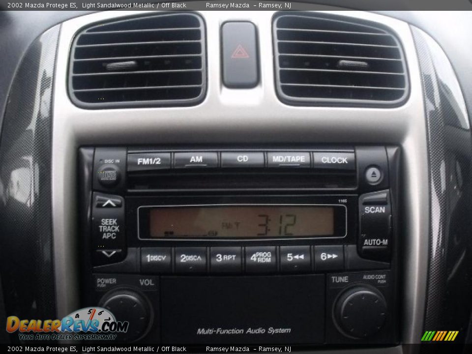2002 Mazda Protege ES Light Sandalwood Metallic / Off Black Photo #24