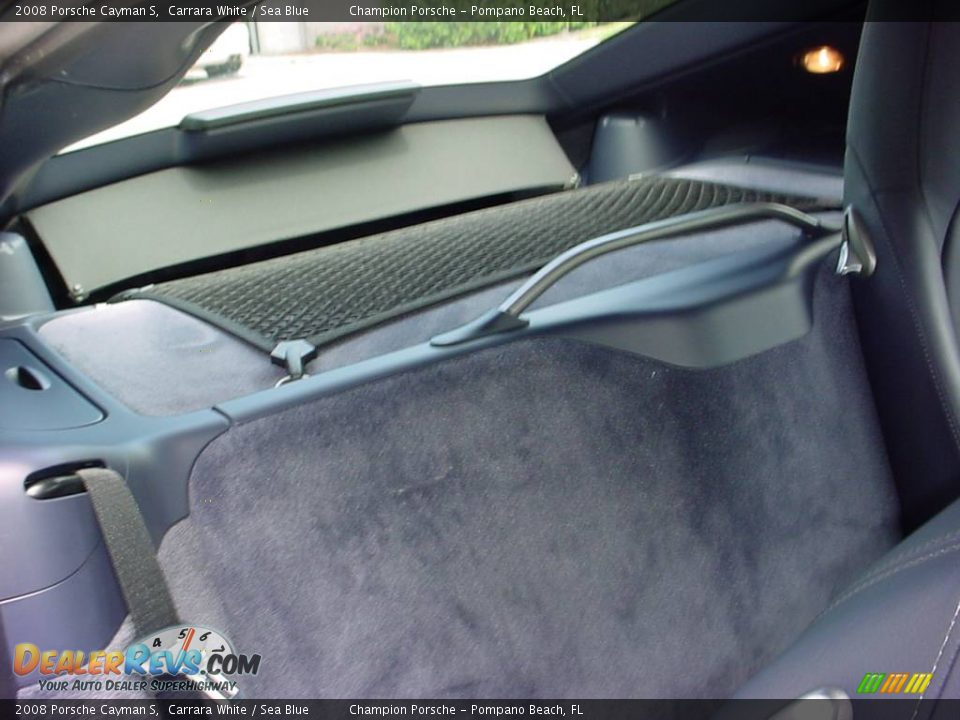 Sea Blue Interior - 2008 Porsche Cayman S Photo #11