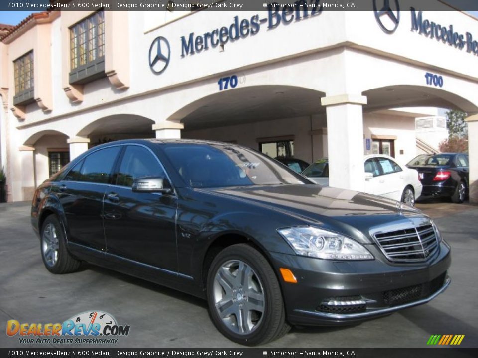 2010 Mercedes-Benz S 600 Sedan Designo Graphite / Designo Grey/Dark Grey Photo #1