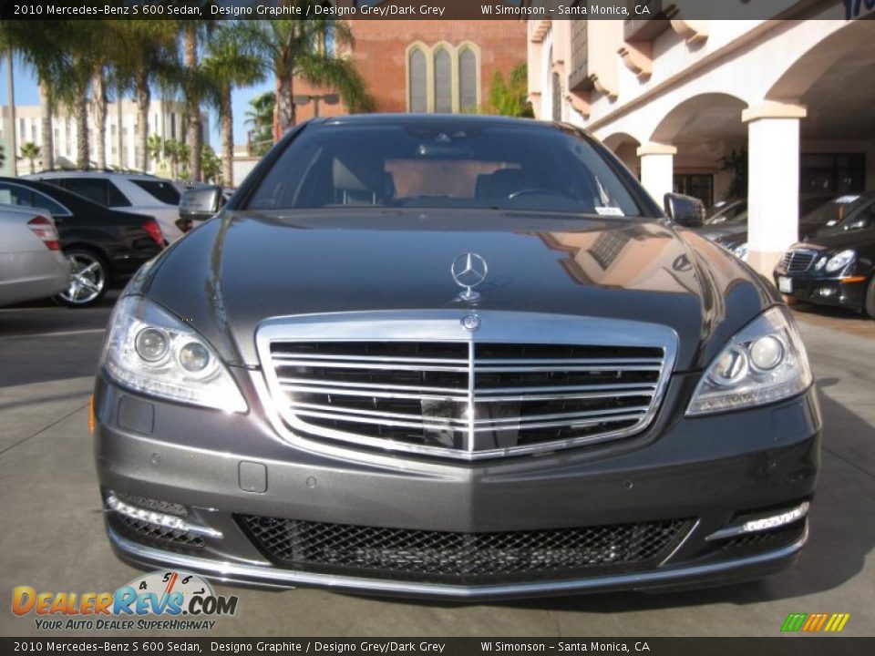 2010 Mercedes-Benz S 600 Sedan Designo Graphite / Designo Grey/Dark Grey Photo #5