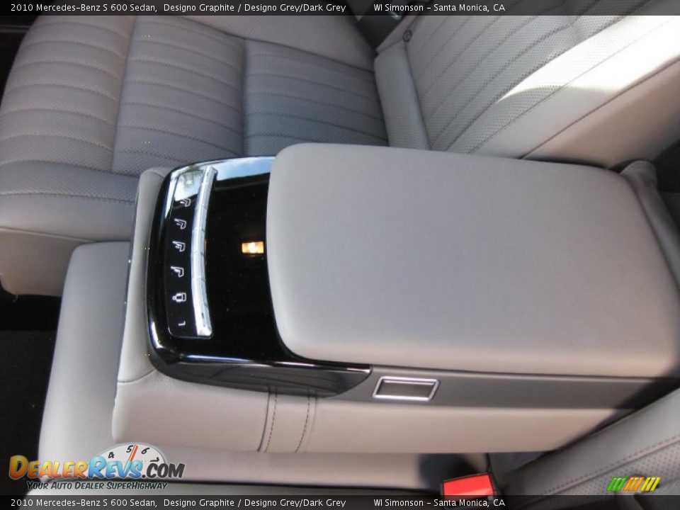 2010 Mercedes-Benz S 600 Sedan Designo Graphite / Designo Grey/Dark Grey Photo #14