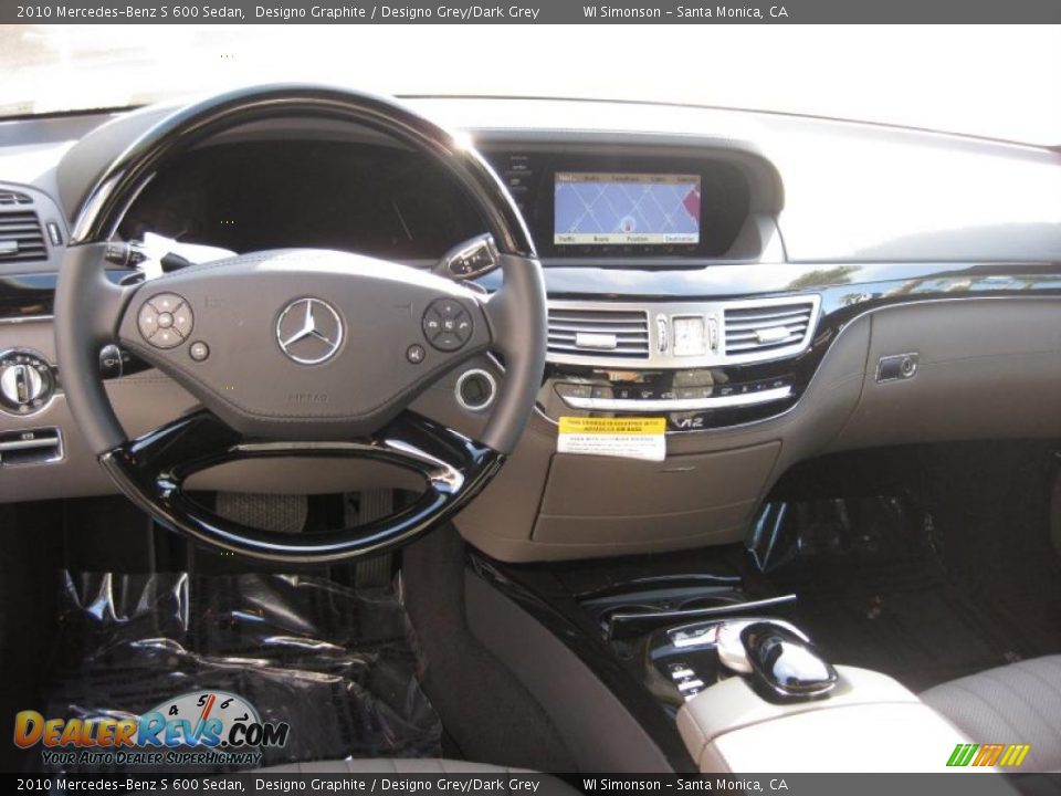 2010 Mercedes-Benz S 600 Sedan Designo Graphite / Designo Grey/Dark Grey Photo #15