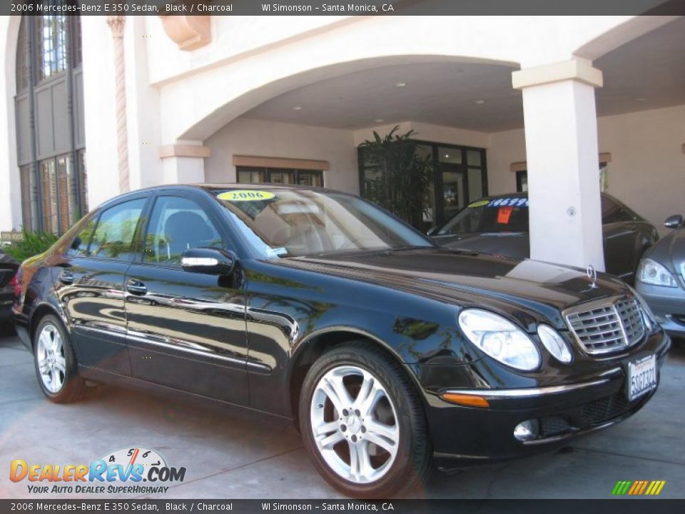 2006 Mercedes-Benz E 350 Sedan Black / Charcoal Photo #1
