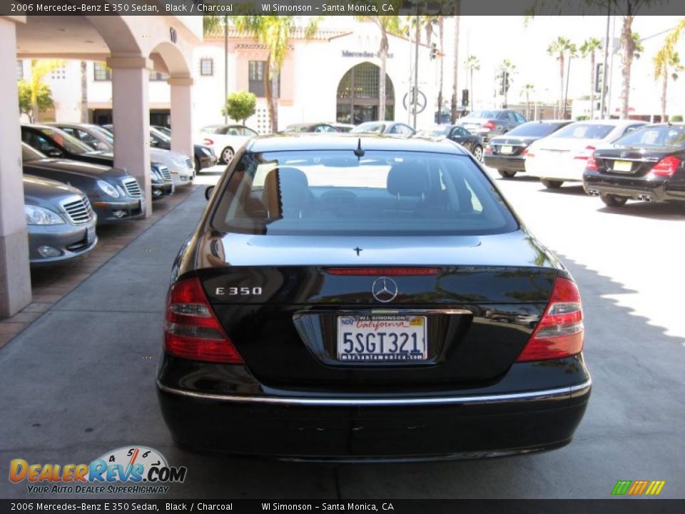 2006 Mercedes-Benz E 350 Sedan Black / Charcoal Photo #4