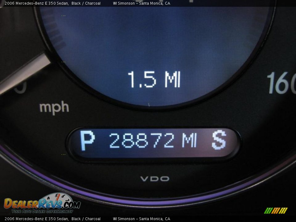 2006 Mercedes-Benz E 350 Sedan Black / Charcoal Photo #10
