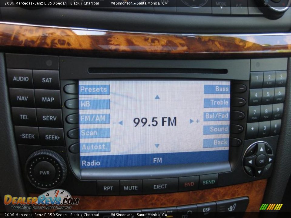 2006 Mercedes-Benz E 350 Sedan Black / Charcoal Photo #11