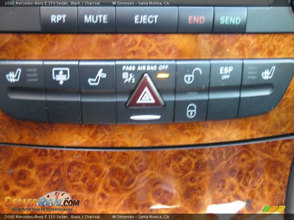 2006 Mercedes-Benz E 350 Sedan Black / Charcoal Photo #14