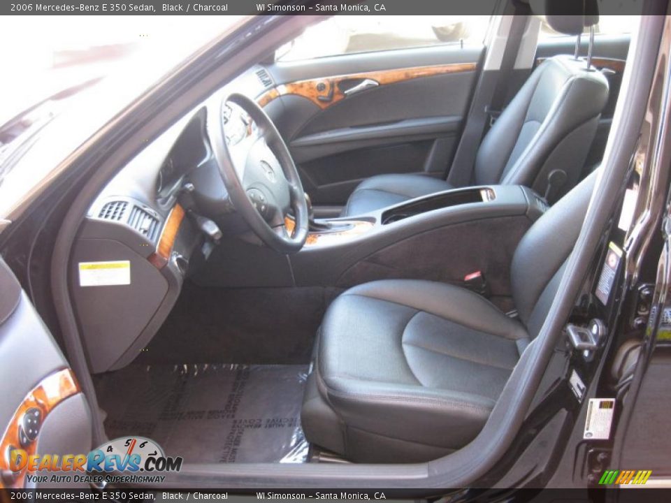 2006 Mercedes-Benz E 350 Sedan Black / Charcoal Photo #17