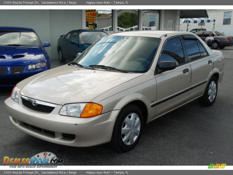 2000 Mazda Protege DX Sandalwood Mica / Beige Photo #5