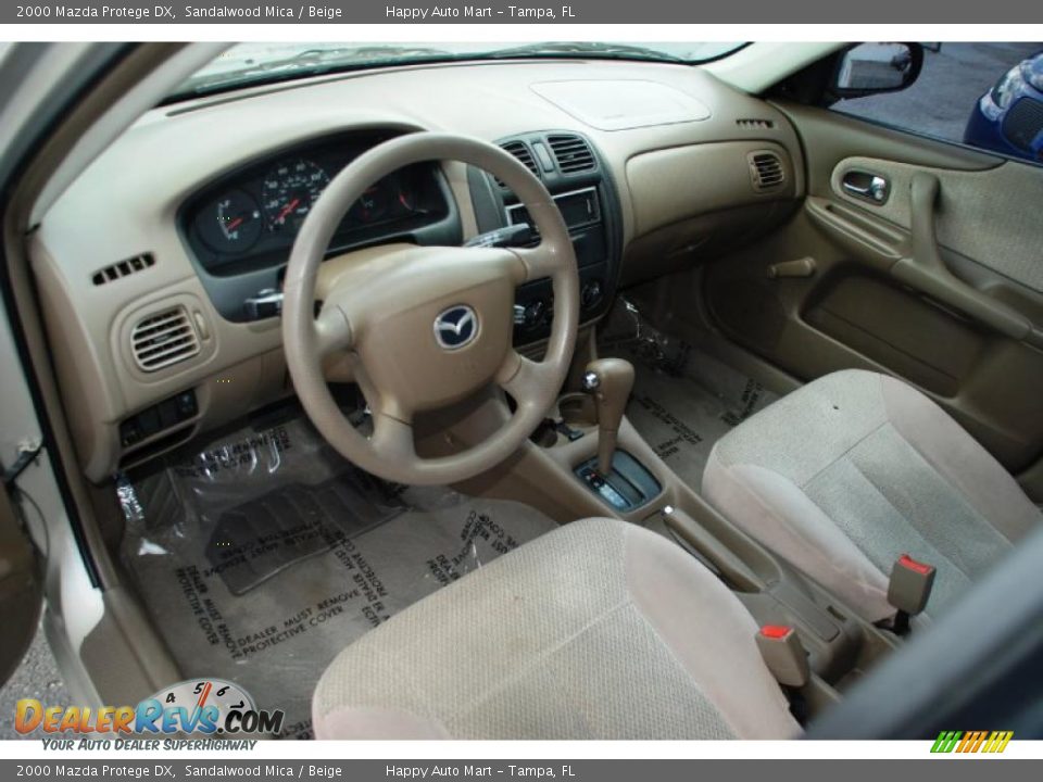 2000 Mazda Protege DX Sandalwood Mica / Beige Photo #11