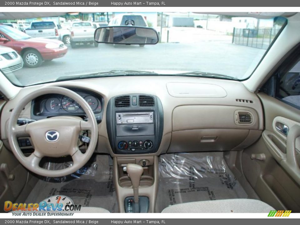 2000 Mazda Protege DX Sandalwood Mica / Beige Photo #12