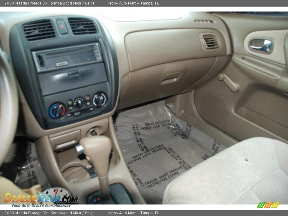 2000 Mazda Protege DX Sandalwood Mica / Beige Photo #13