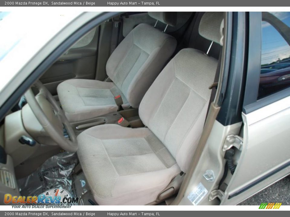 2000 Mazda Protege DX Sandalwood Mica / Beige Photo #14