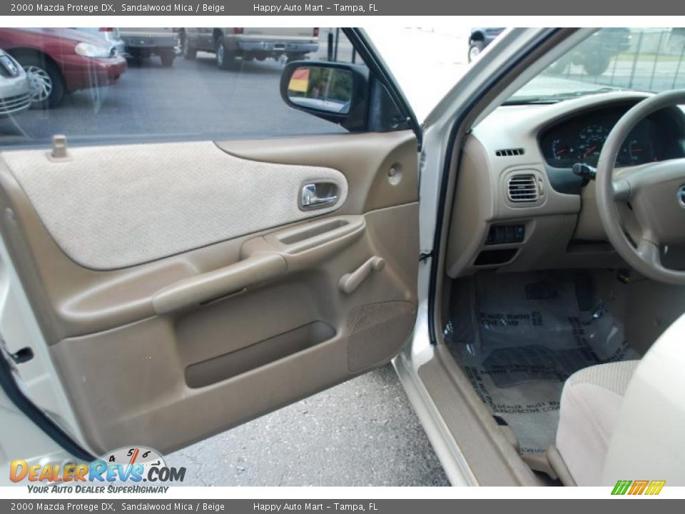 2000 Mazda Protege DX Sandalwood Mica / Beige Photo #15