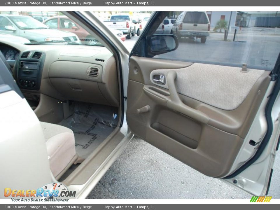 2000 Mazda Protege DX Sandalwood Mica / Beige Photo #16
