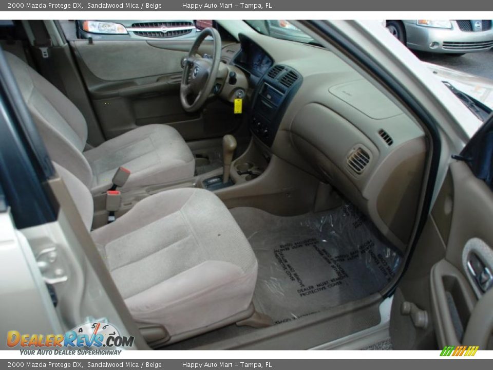 2000 Mazda Protege DX Sandalwood Mica / Beige Photo #17