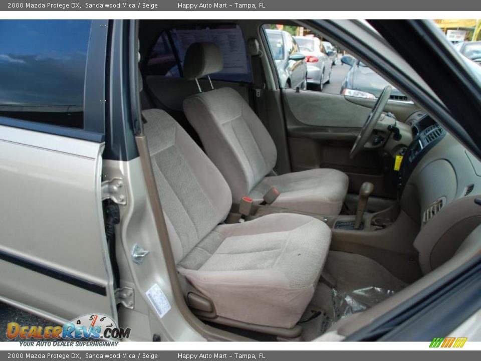 2000 Mazda Protege DX Sandalwood Mica / Beige Photo #18