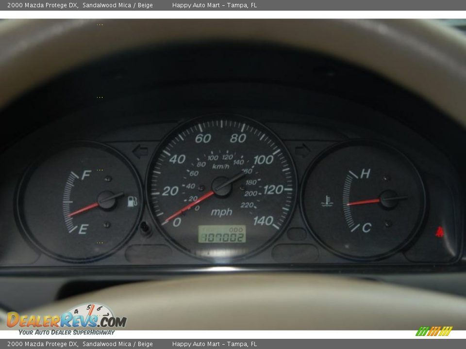 2000 Mazda Protege DX Sandalwood Mica / Beige Photo #23