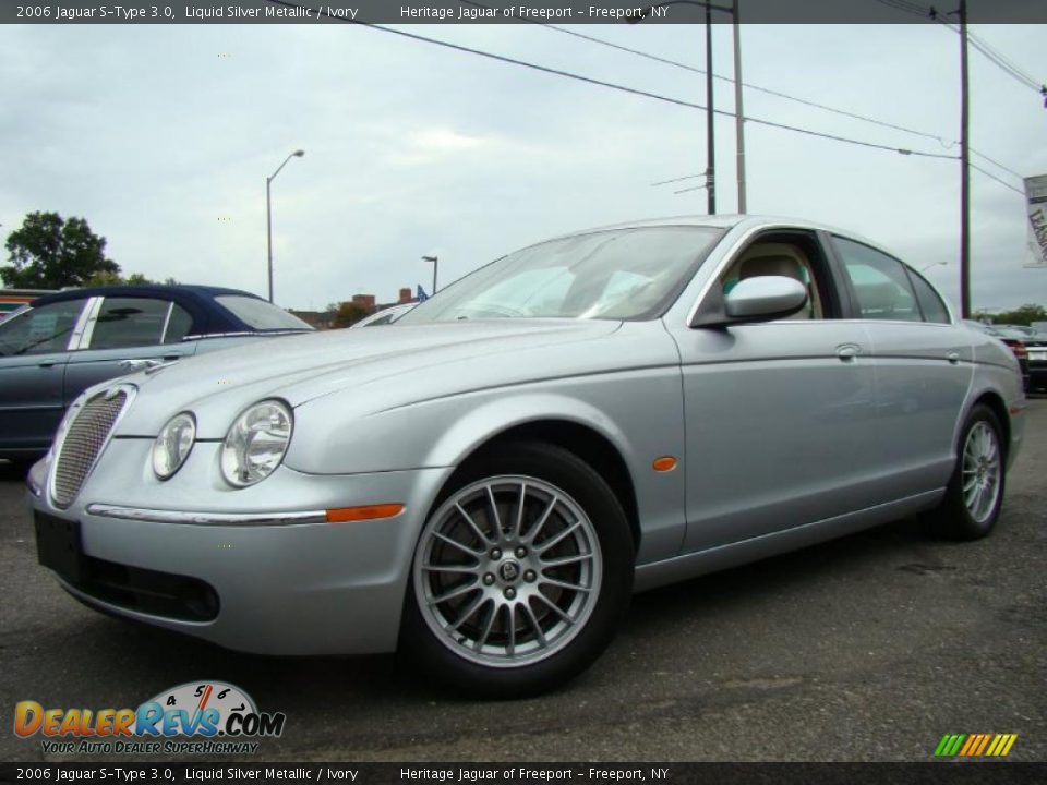 2006 Jaguar S-Type 3.0 Liquid Silver Metallic / Ivory Photo #1